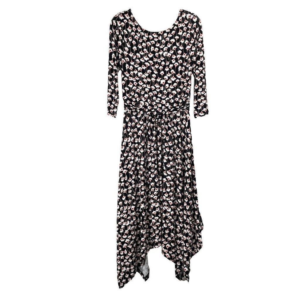 Boden Maisie Jersey floral Dress Size 6P Petite J0331 crocus lily print - Picture 3 of 9